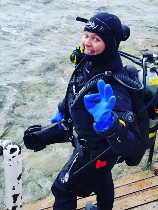Szilvia Jones Mervyn Owner of Tobermory Dive Shop